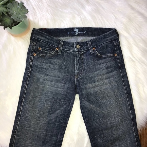 7 FOR ALL MANKIND | Cropped Denim Jeans 7FAM Size 25 / 2 - Picture 2 of 6